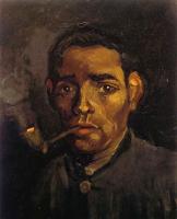 Gogh, Vincent van - Head of a Young Man,Bareheaded,with Pipe